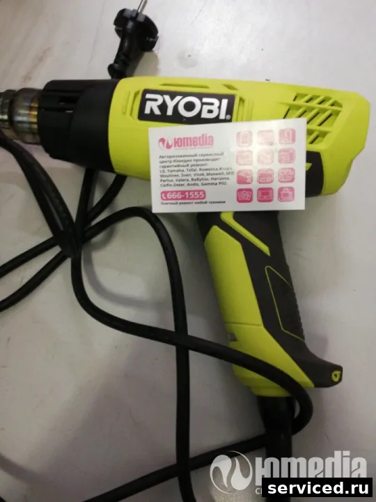 Строительный фен ryobi ehg2000
