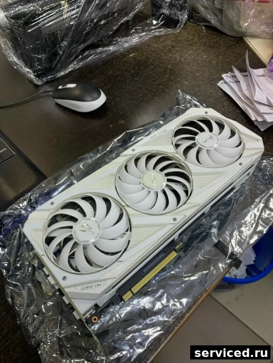 Видеокарта GeForce ROG-STRIX-RTX3070-O8G-WHITE